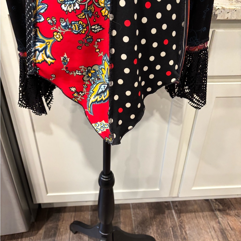 Hand Jive Women's Multicolor Patchwork Tunic Top - image 2